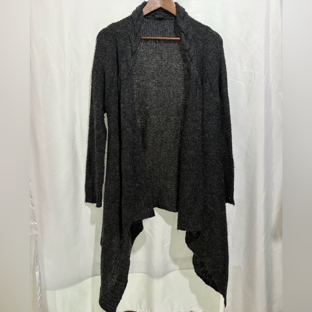 Vertigo Women's Black Cardigan Size‎ Large Open Front Long Sleeve